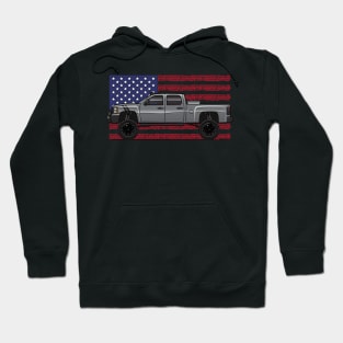 2007-2013 Lifted Crew Cab usa flag Hoodie